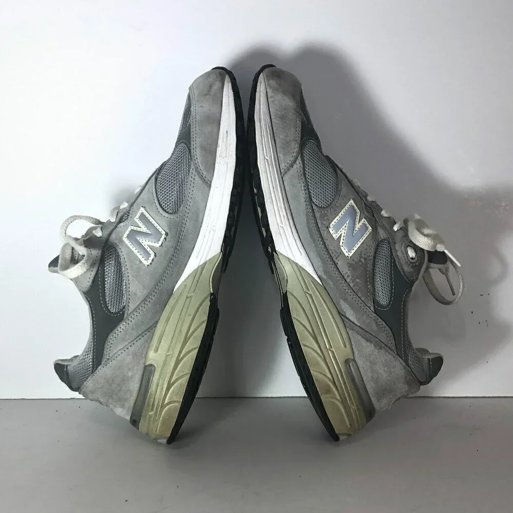 NEW BALANCE 993 Sneakers Men's Size 12 Gray Running Shoes Made In USA
